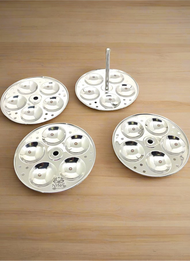 Nyra Kitchenware Stainless Steel Dishwasher Safe Idli Maker - Image 3